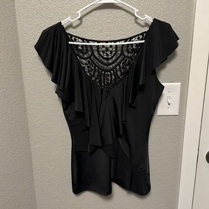 Flirty Black top